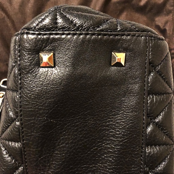 SOLD Kate Spade Black Leather Quilted Tote - Picture 5 of 8